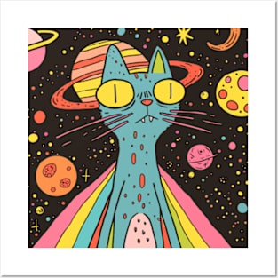 Cosmic Kitty Posters and Art